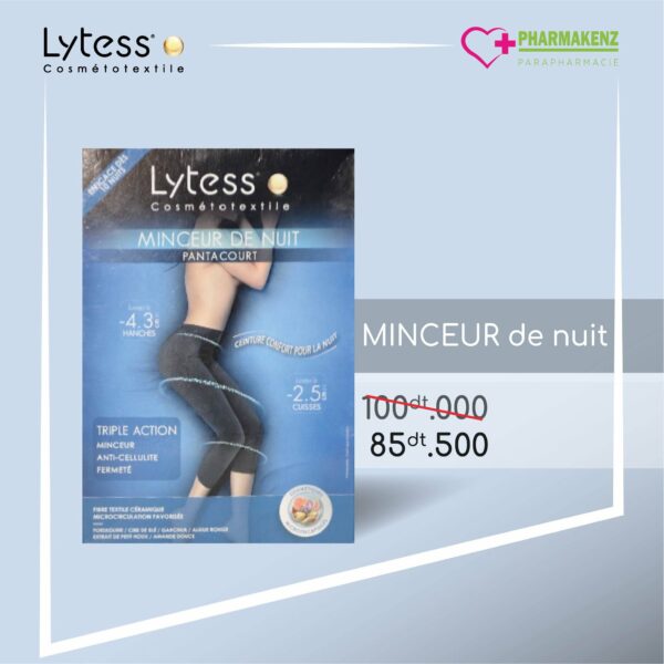 LYTESS pantacourt minceur de nuit ( S-M ) noir